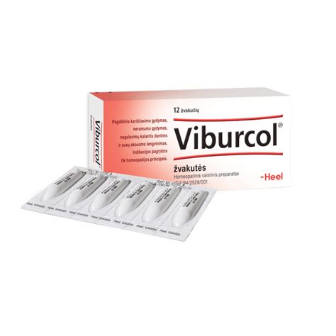 Viburcol žvakutės vartojimo instrukcija