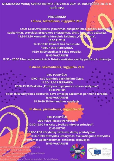 Sveikatingumo stovykla vaikams