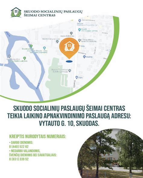 žemėlapis: kur ieškoti socialinių paslaugų centrų savo mieste
