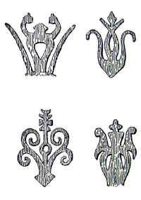 Tradiciniai lietuviški ornamentai su saulės ir medžio motyvais