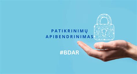 VDAI logotipas ir BDAR simbolika