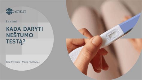 Nėštumo testas ryte