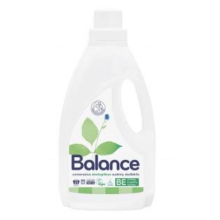 BALANCE ekologiškas skalbiklis vaikų drabužiams ir EU Ecolabel ženklas