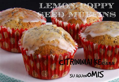 Keksiukai su citrina ir aguonomis