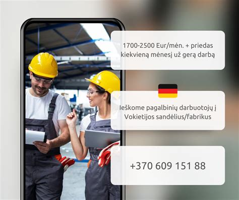 Įdarbinimo agentūros specialistas teikia konsultacijas apie darbą Vokietijoje