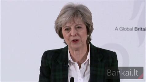 Theresos May kalba apie 