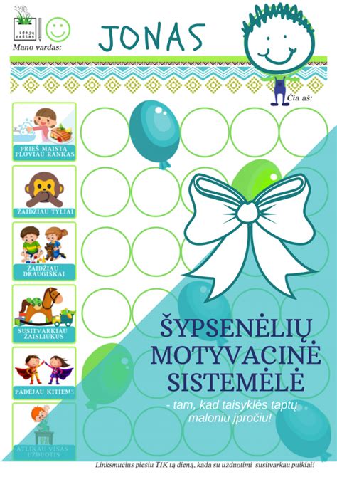 Motyvacijos sistema vaikams