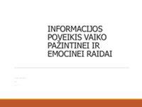 Saugios ir stabilios aplinkos svarba vaiko emocinei raidai