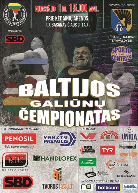 Baltijos galiūnų čempionato varžybos