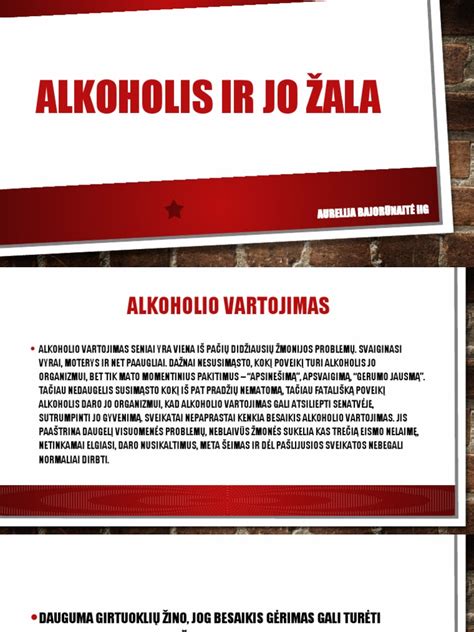 Alkoholis ir jo žala