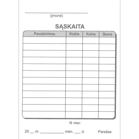 Receptiniai blankai ir antspaudai
