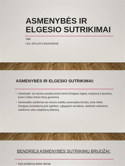 Vaiko asmenybės ir elgesio atskyrimas