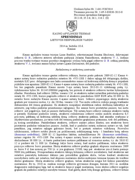 Teismo sprendimas dėl vaiko išvežimo