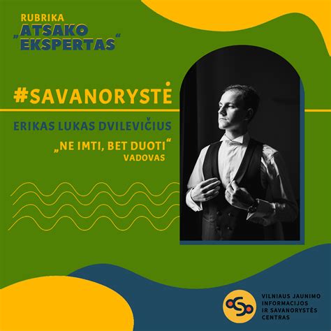 Inografika, vaizduojanti savanorystės galimybes ir naudą