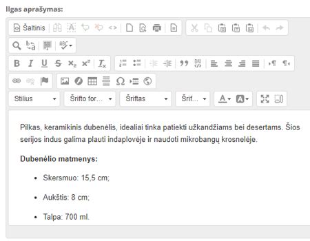Puslapio kraštinių nustatymo langas teksto redagavimo programoje