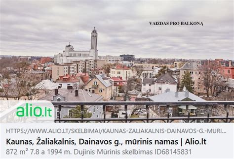 Dainavos mikrorajono panorama ir prekybos vietų išsidėstymas