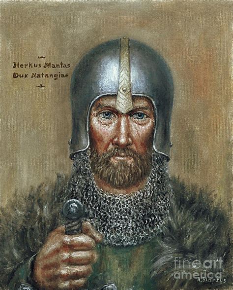 Herkus Mantas, istorinė iliustracija