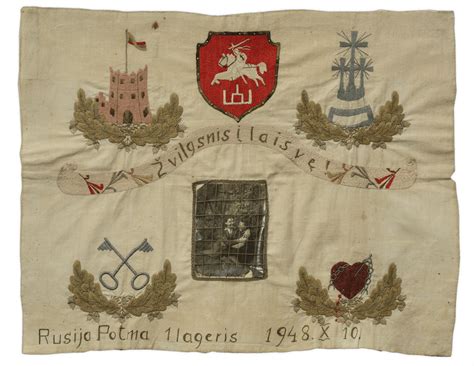 Išsiuvinėtas Vytis, sukurtas tremtyje