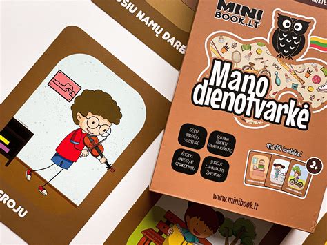 pavyzdys kaip atrodo dienotvarkės kortelės su paveikslėliais