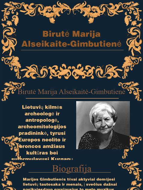 Marija Gimbutienė namų sode