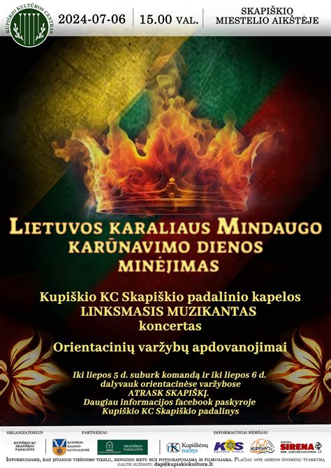 Lietuvos trispalvės ir karaliaus Mindaugo karūnavimo šventės akcentai