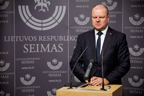 Saulius Skvernelis Seimo posėdyje