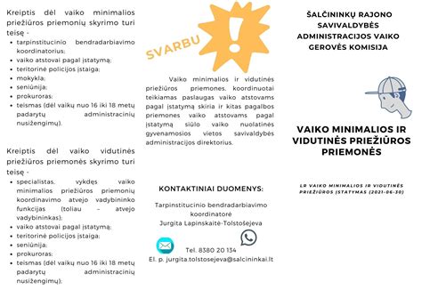 vaiko priežiūros priemonės