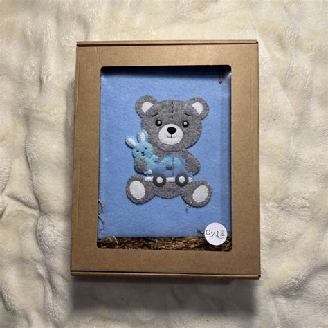 Naujagimio nuotraukų albumas su meškučiu