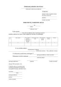 Dokumentų tvarkymo schema ir terminai