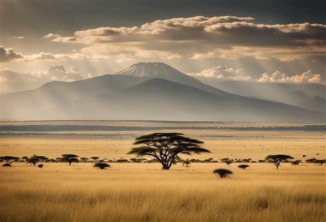 Afrikos gamtos grožis: savana su laukiniais gyvūnais